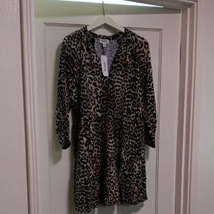 Chic Leopard Print Women's Blazer